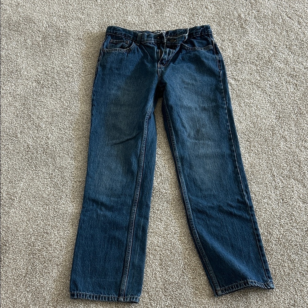 Cat & Jack Boys Dark Blue Straight Jeans